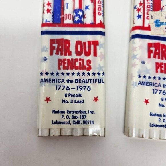 15 Vintage American 1776 Pencils Nadeau Enterprises No. 2 Wallace Made in USA - Picture 3 of 10